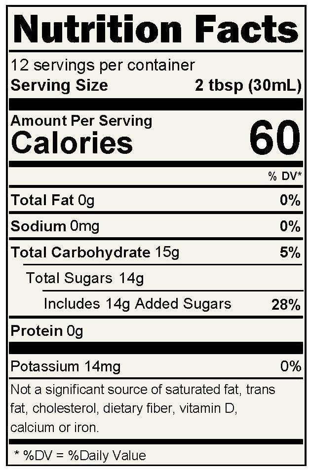 Raspberry Whole Fruit Syrup